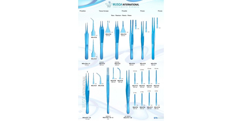 Titanium Tissue Forceps